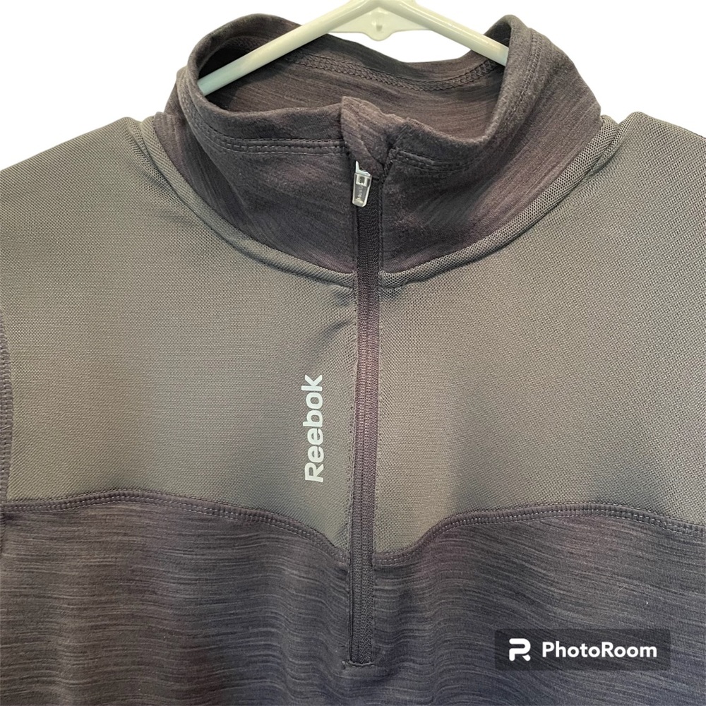 Reebok Women's 1/4 Zip Gray Running Jacket Pullover Medium